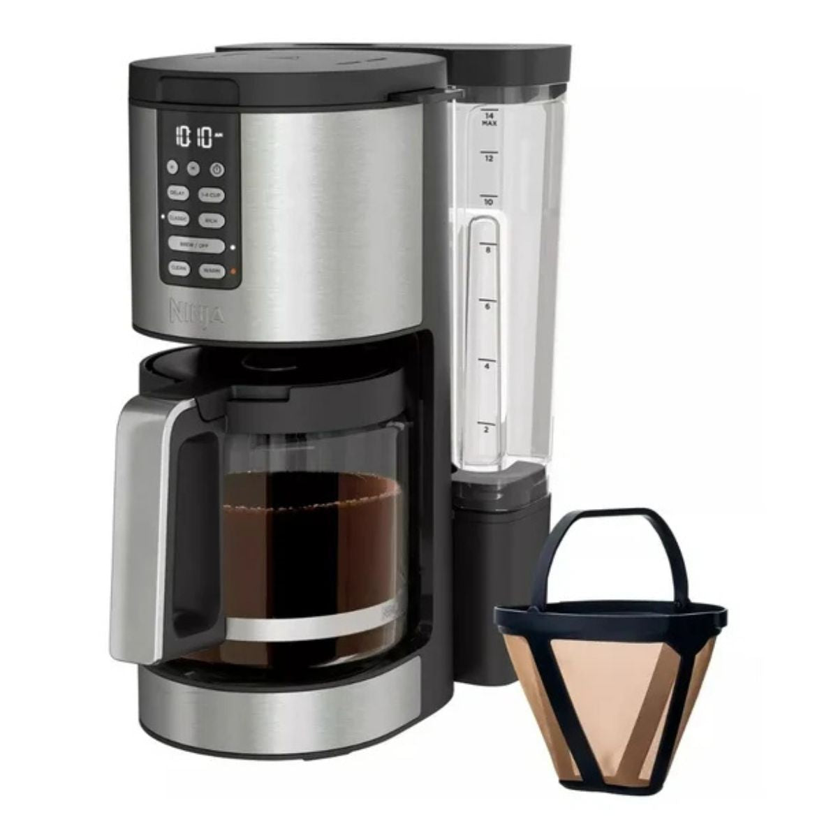 Cafetera Ninja Dcm201 De Acero Inoxidable Programable Para 14 Tazas