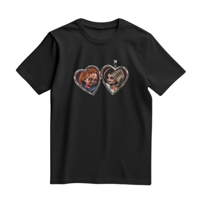 Playera Chucky y Tiffany Unisex Negra