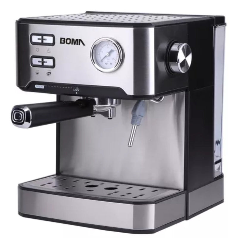 Cafetera Boma 1.6L 2 tazas, bomba de alta presión, válvula de seguridad, boquilla de espuma BM-6836