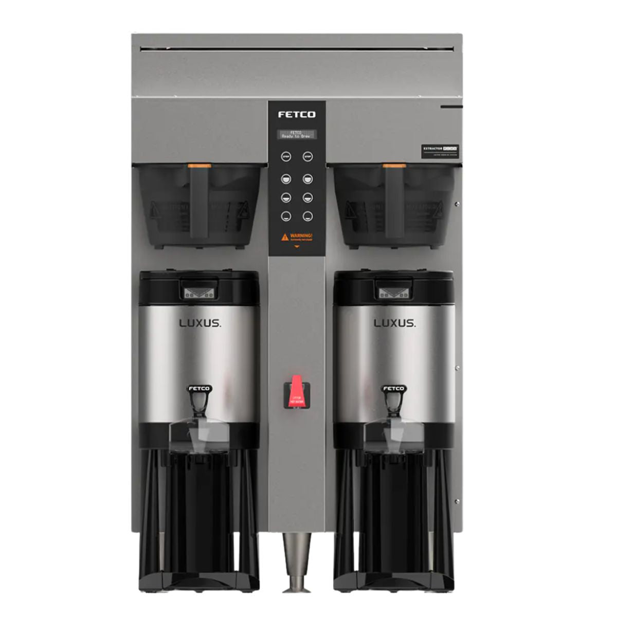 Cafetera Twin 2 E Plus 39 litros plateada Fetco CBS-1252