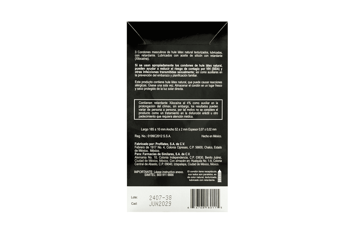 Condon ALFA Texturizado Retardante 3 piezas