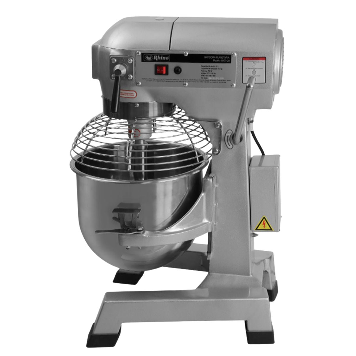 Batidora Industrial Planetaria 20 litros plateada BATI-20