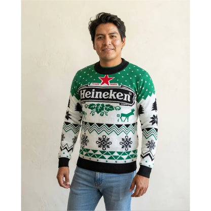 Sueter navideño Ugly Sweater Heineken Unisex
