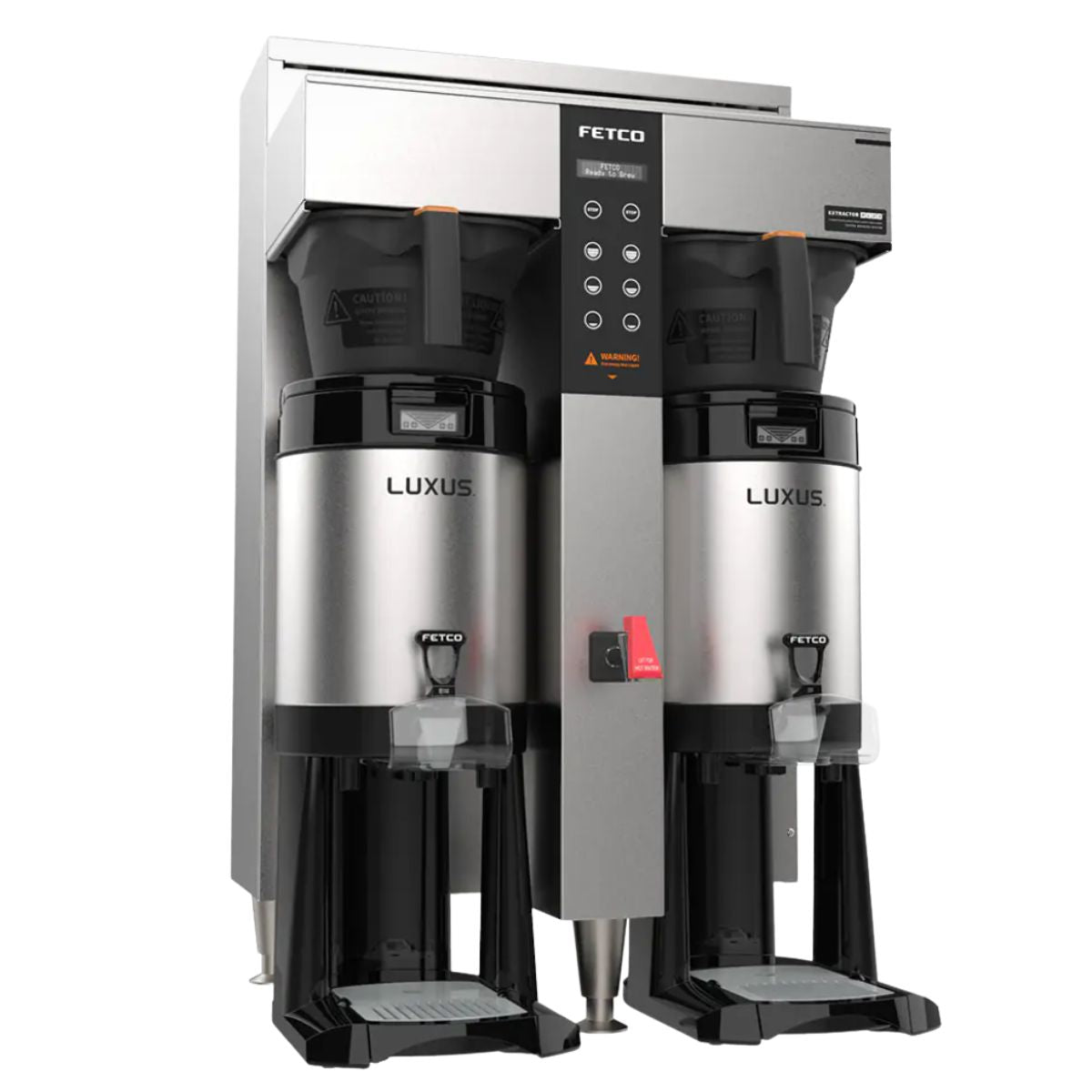 Cafetera Twin 2 E Plus 39 litros plateada Fetco CBS-1252
