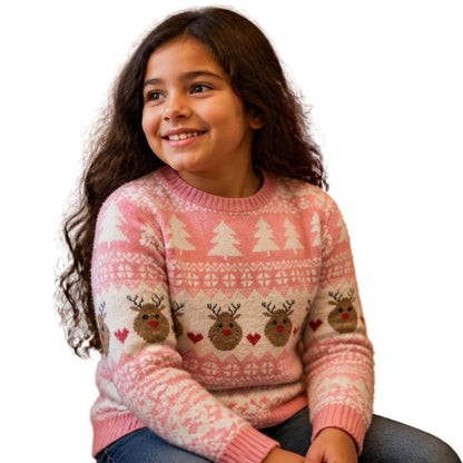 Suéter Navideño Infantil Ugly Sweater Reno CH Unisex