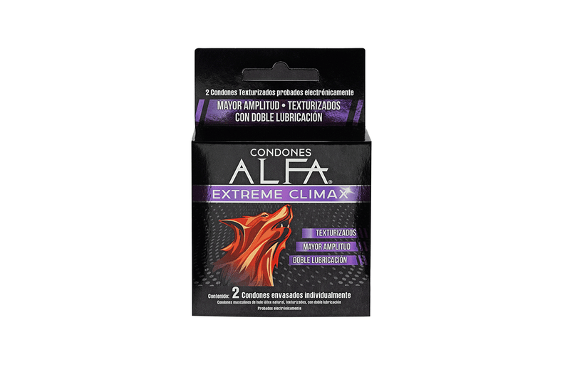 Condon ALFA Extra Climax Text 2 Piezas