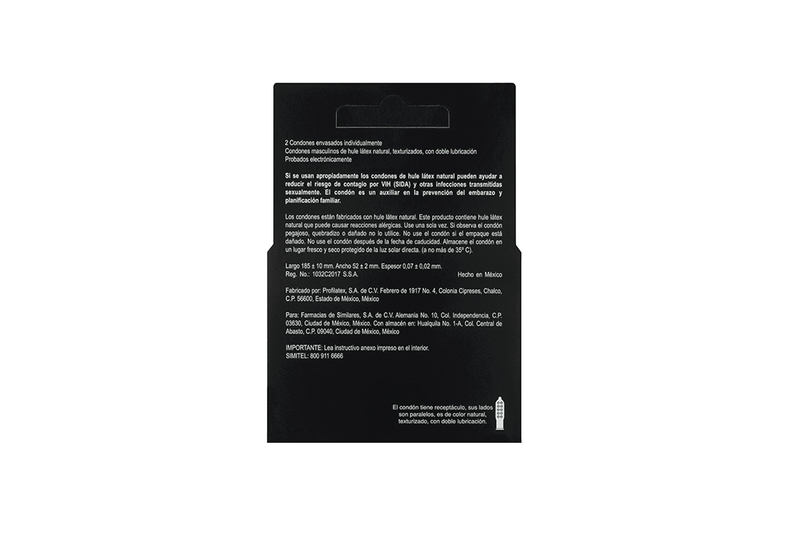 Condon ALFA Extra Climax Text 2 Piezas