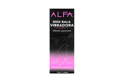 Mini Bala Vibradora Dama/Caballero ALFA 1 pza