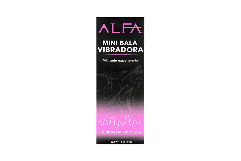 Mini Bala Vibradora Dama/Caballero ALFA 1 pza