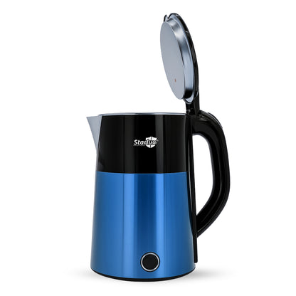 Jarra eléctrica azul Starlux de 2.3 L, de acero inoxidable y protector contra quemaduras SL-24155