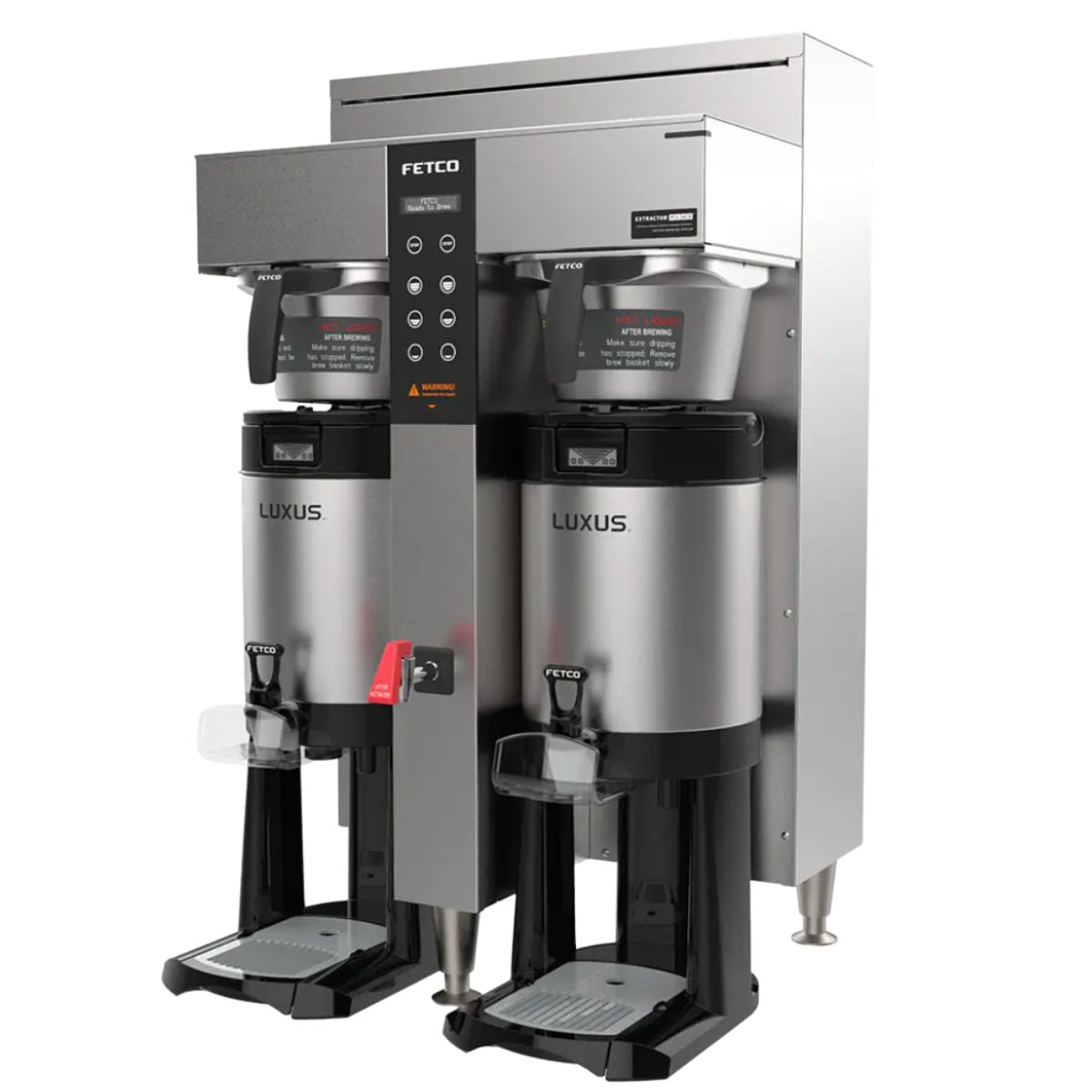 Cafetera Twin 2 E Plus 39 litros plateada Fetco CBS-1252