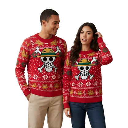 Suéter navideño Ugly Sweater One Piece Rojo Unitalla Unisex