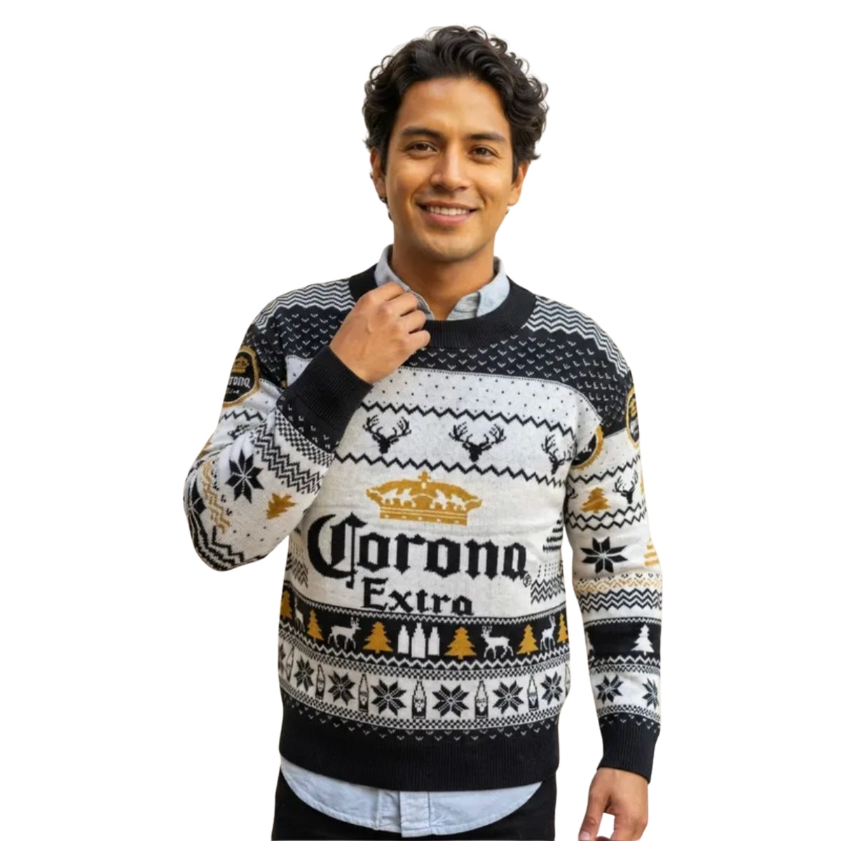 Suéter navideño Ugly Sweater Corona Extra Unisex