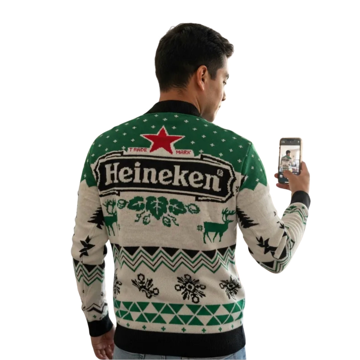 Sueter navideño Ugly Sweater Heineken Unisex
