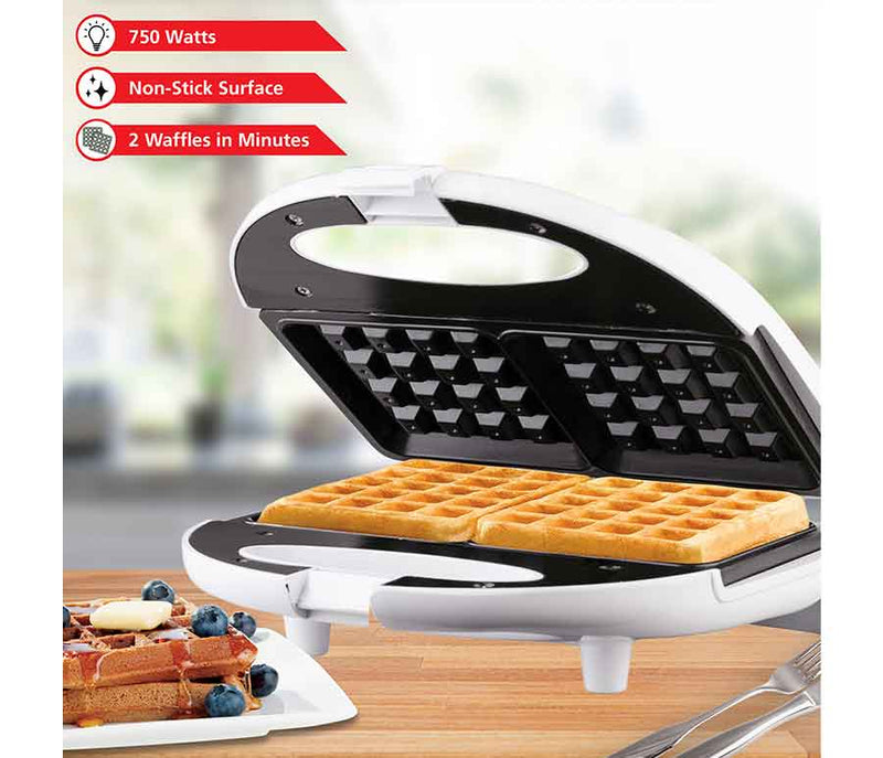 Wafflera 2 Porciones Brentwood TS-242 Blanco