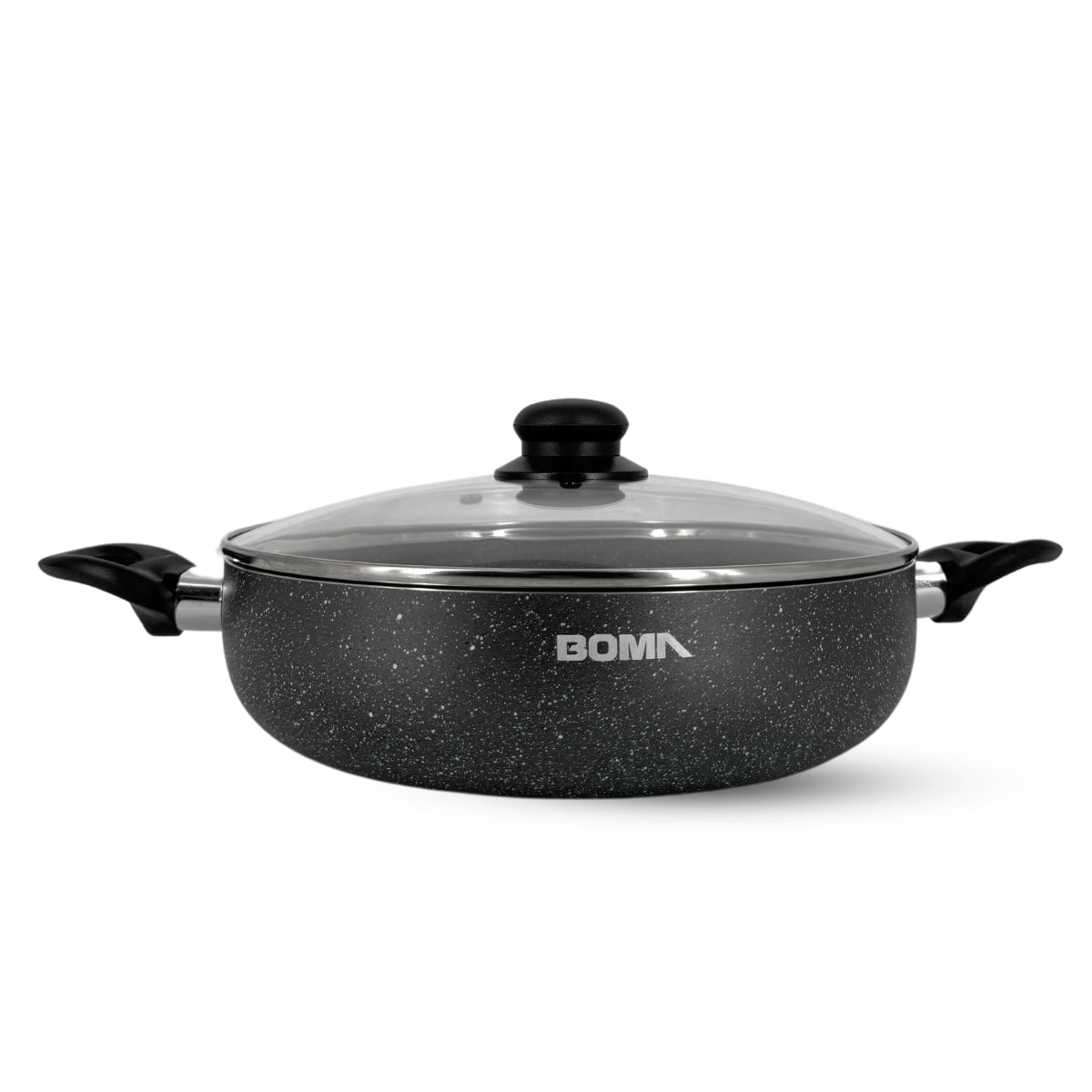 Batería De Cocina Boma 12pz Ergonómico Antiadherente BM-K12G Gris