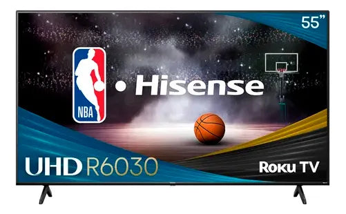 Pantalla Smart TV Hisense UHD 55 Pulgadas 4K Roku TV 55R6030N