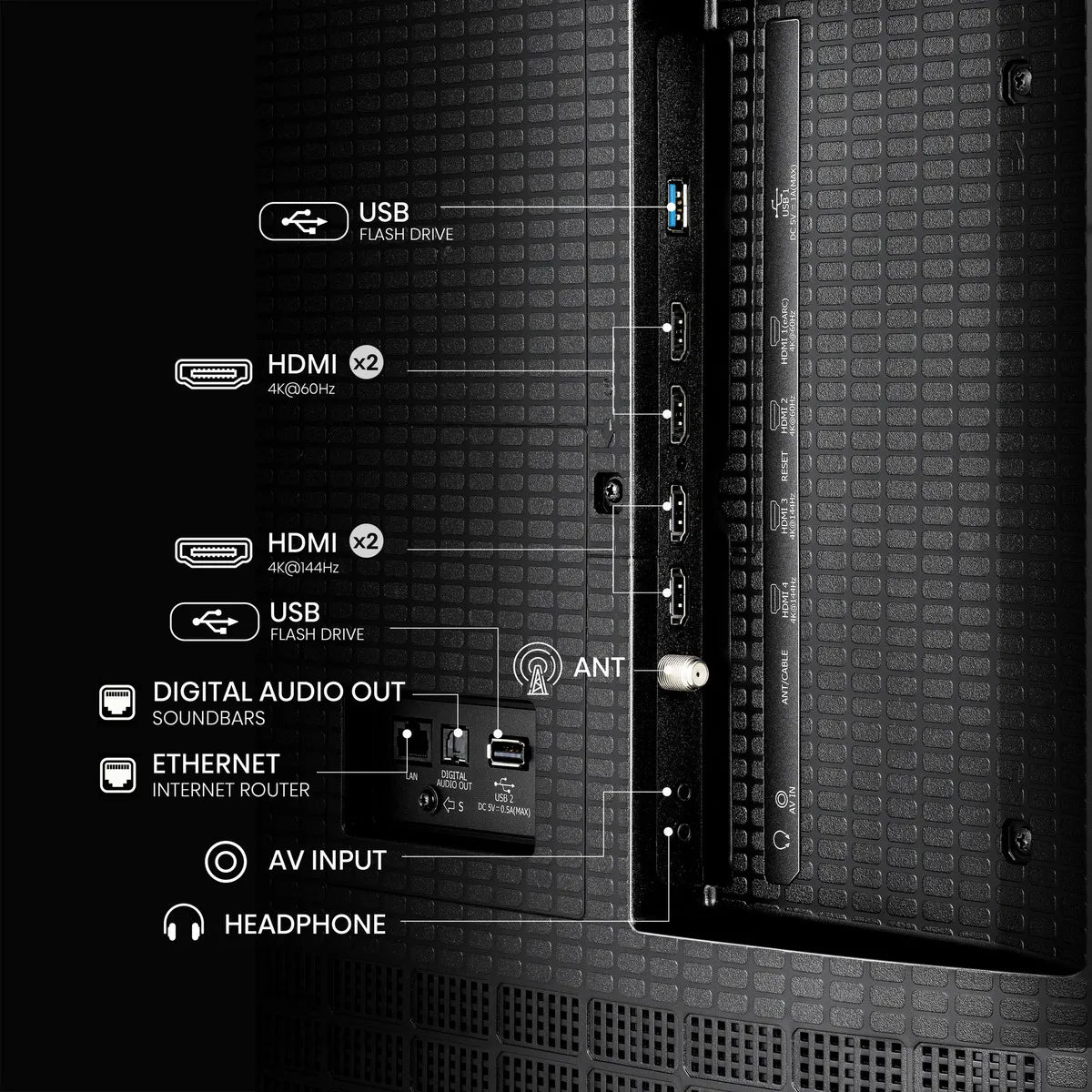 Pantalla Hisense ULED AI 65 Pulgadas Fire TV 4K 65U65QF