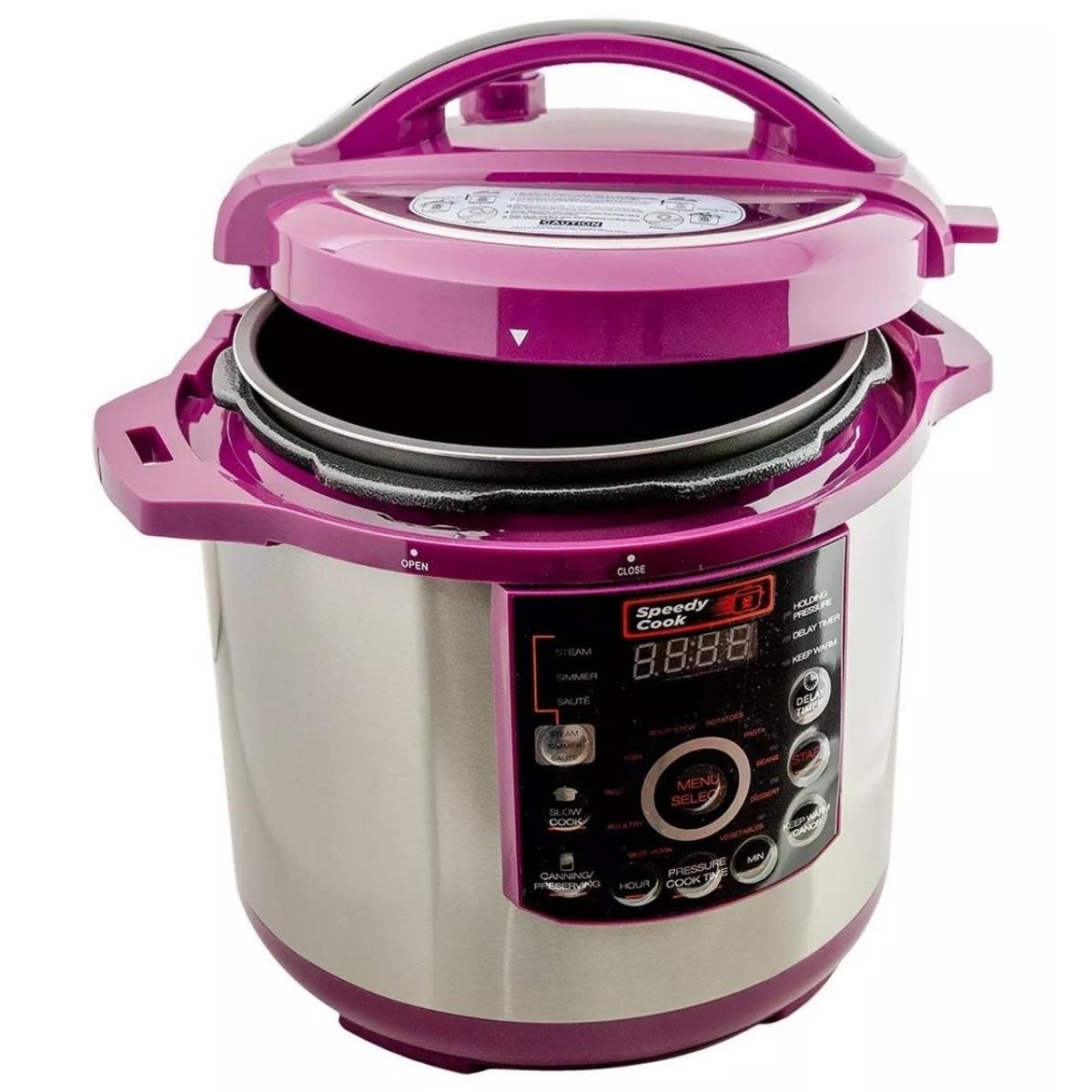 Olla de Presion Speedy Cook Multifuncional 6 en 1 5.7 Litros Violeta