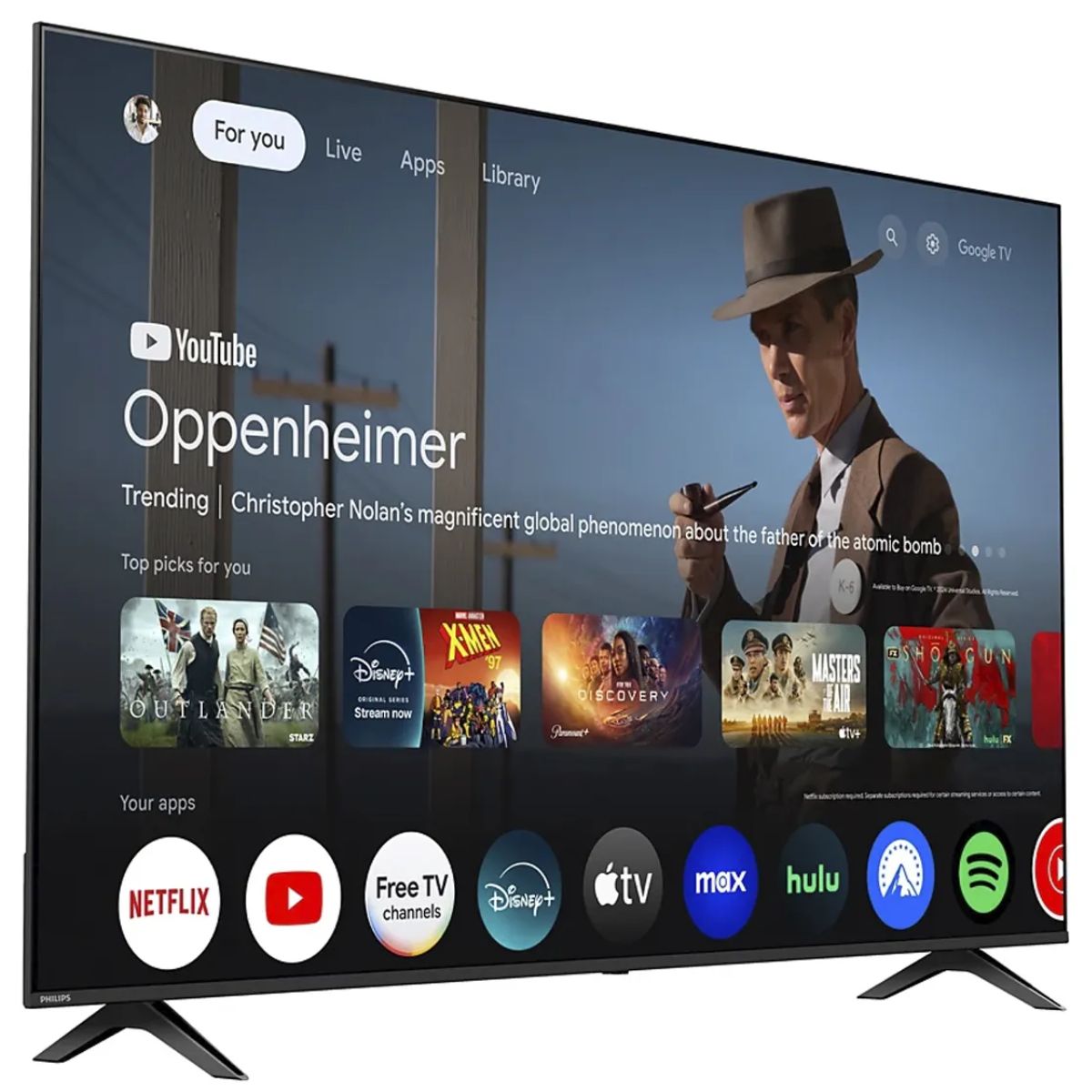 Pantalla Philips 75" Google TV 4K Ultra HD 75PUL7552