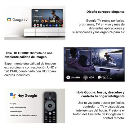 Pantalla Philips 75" Google TV 4K Ultra HD 75PUL7552
