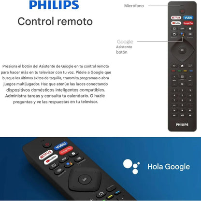 Pantalla Philips 43 Pulgadas 43pul7652 Google Smart Tv Hdr