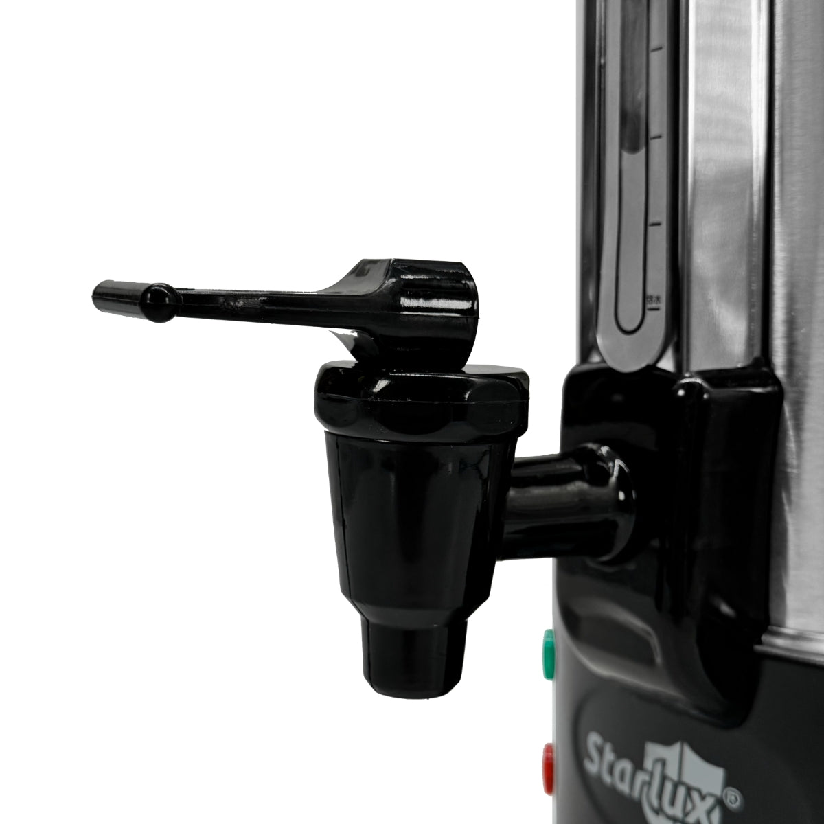 Cafetera percoladora eléctrica Starlux 8L acero inoxidable 1500W control de temperatura, apagado automático, protección de sobre calentamiento SL-24008-B3