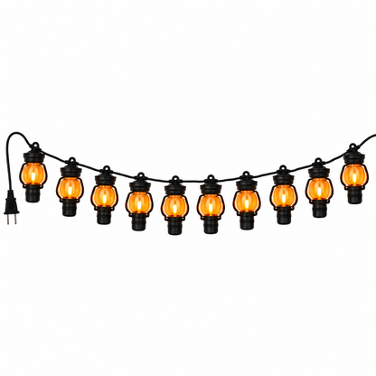 Guirnalda de quinque con flama, 10 focos LED, 5 metros, uso exterior e interior, AP103