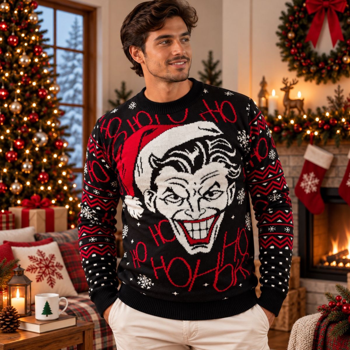Sueter navideño Ugly Sweater el Joker | Guason Unitalla unisex