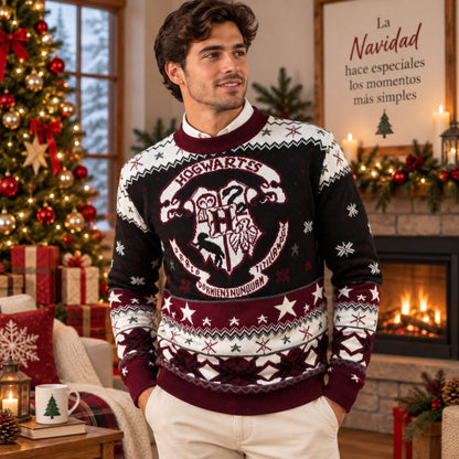 Suéter navideño Ugly Sweater Harry Potter Hogwarts Unisex
