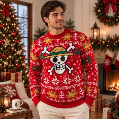Suéter navideño Ugly Sweater One Piece Rojo Unitalla Unisex