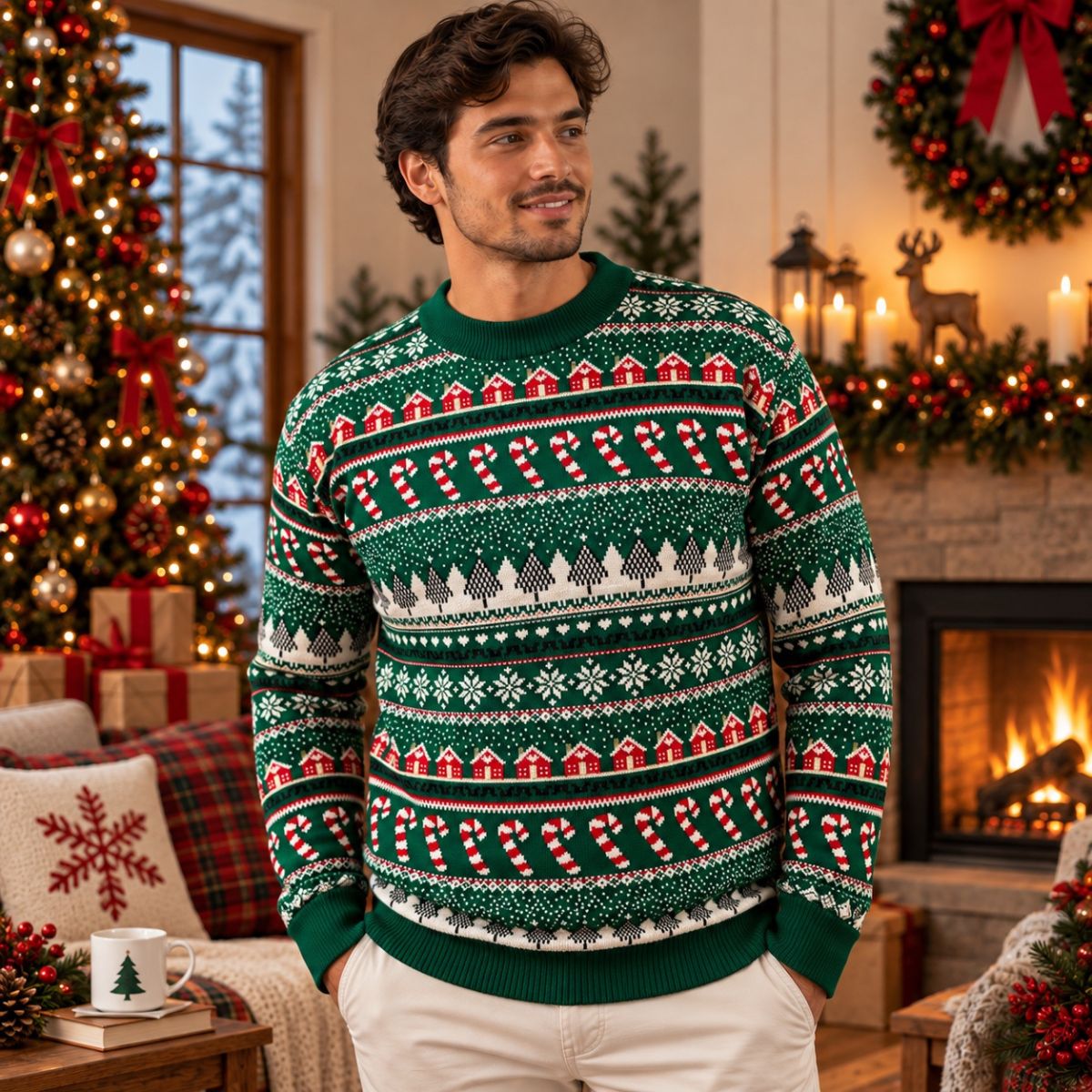 Sueter navideño Ugly Sweater adornos navideños Unisex