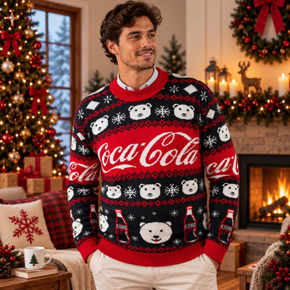 Suéter navideño Ugly Sweater Refresco Coca Cola Unisex