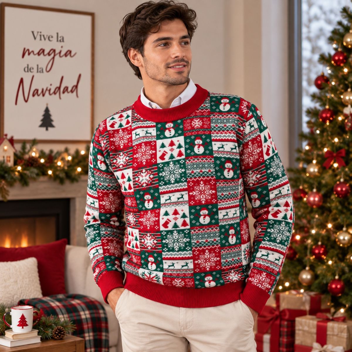 Suéter navideño Ugly Sweater Muñeco de nieve Unitalla Unisex