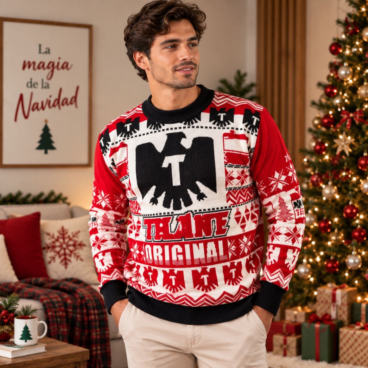Sueter navideño Ugly Sweater Tecate Original Unisex