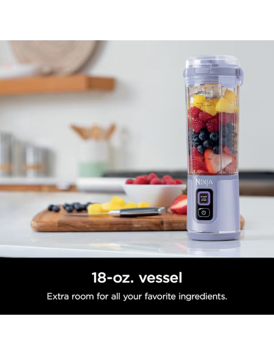 Licuadora Portátil Ninja Blast BC151QLV Inalámbrica Recargable 16 Oz | 532ml Lila
