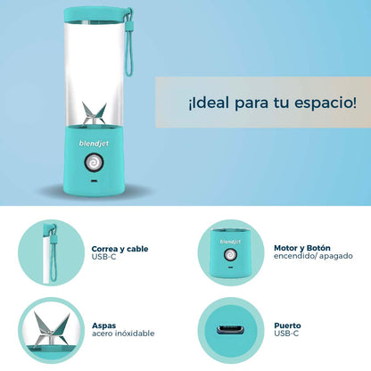 Licuadora Portátil BLENDJET 2 de 16 Oz con correa recargable USB BLENDJET2MT