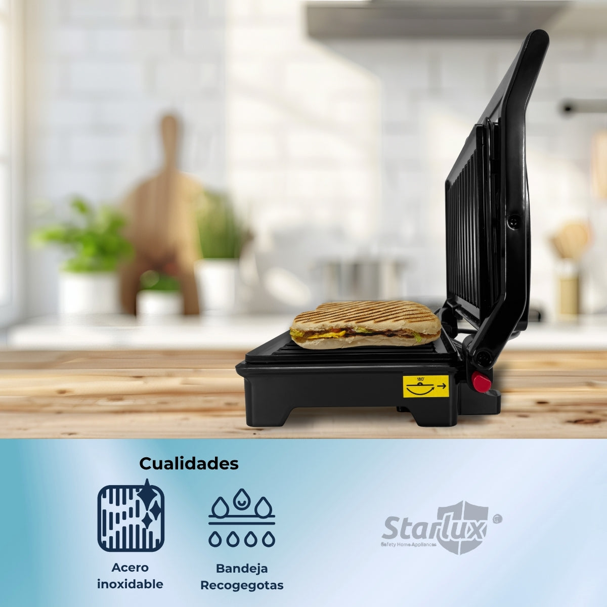 Parrilla doble para paninis Boma BM-2013