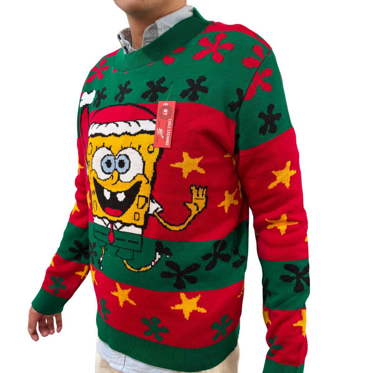 Suéter navideño Ugly Sweater Bob Esponja Unisex