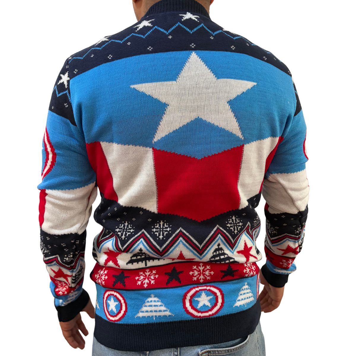 Suéter navideño Ugly Sweatter Capitán América Avengers Unitalla Unisex