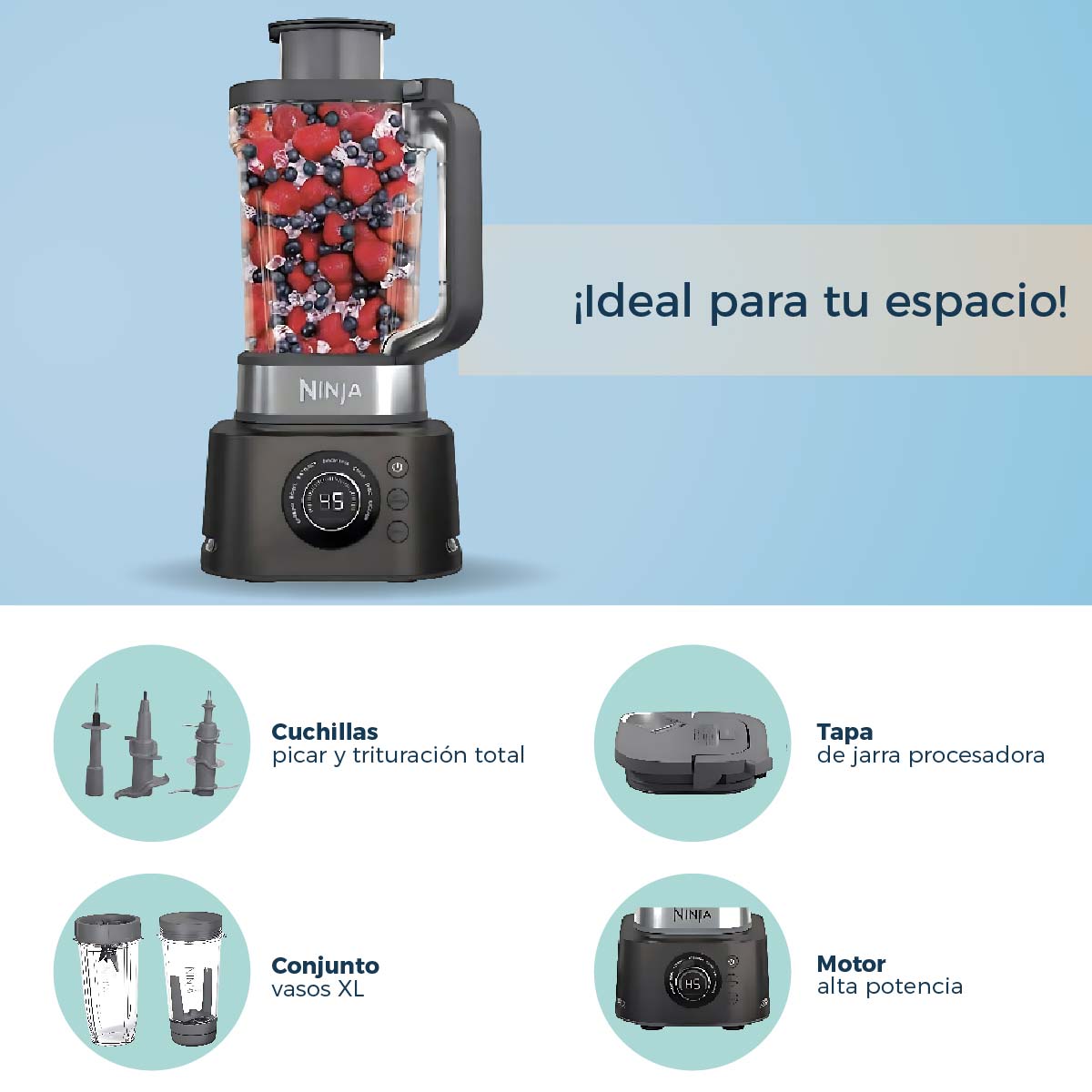 Licuadora Y Extractor Ninja Foodi Power Ultimate CO401B