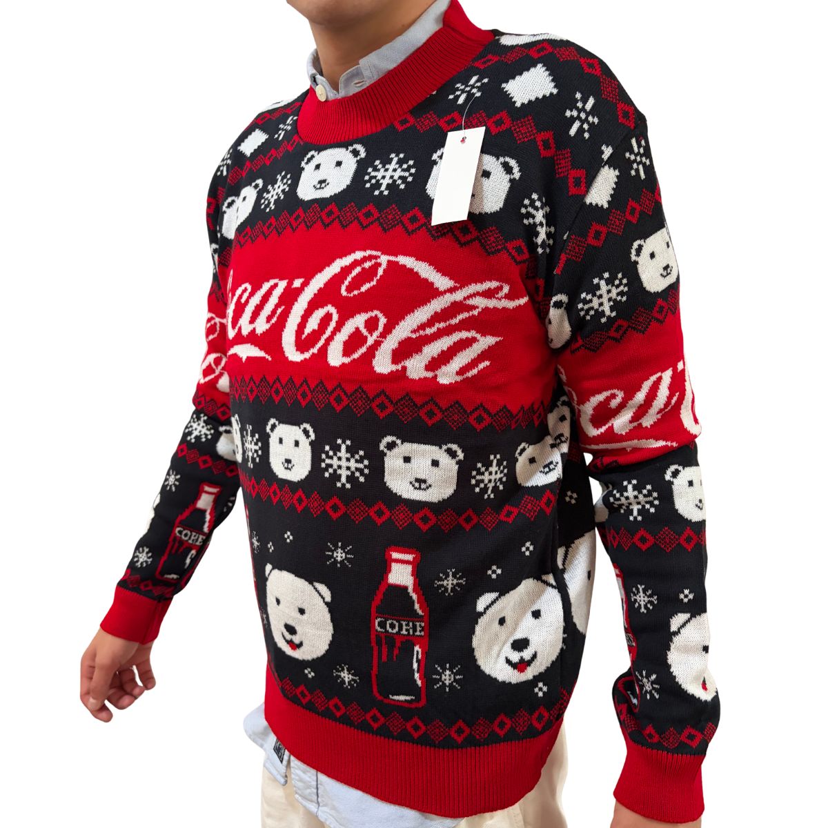 Suéter navideño Ugly Sweater Refresco Coca Cola Unisex