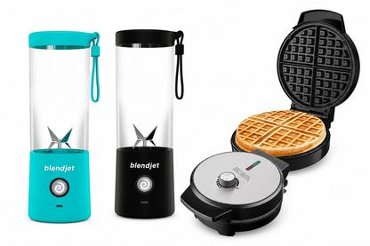 #COMBOSOL Wafflera Boma con capacidad para cuatro rebanadas y Licuadora personal Blendjet con capacidad de 16 Oz