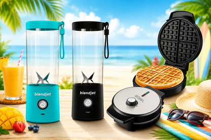#COMBOSOL Wafflera Boma con capacidad para cuatro rebanadas y Licuadora personal Blendjet con capacidad de 16 Oz
