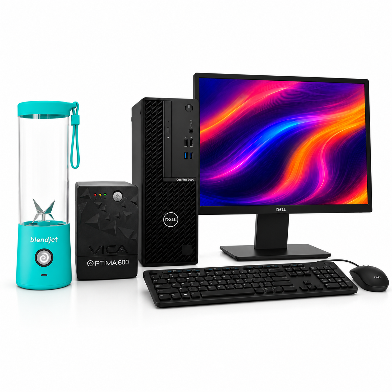#COMBO1 Computadora De Escritorio Dell Optiplex 3000 8GB RAM y Licuadora portátil Blendjet de 475 ml Color Turquesa