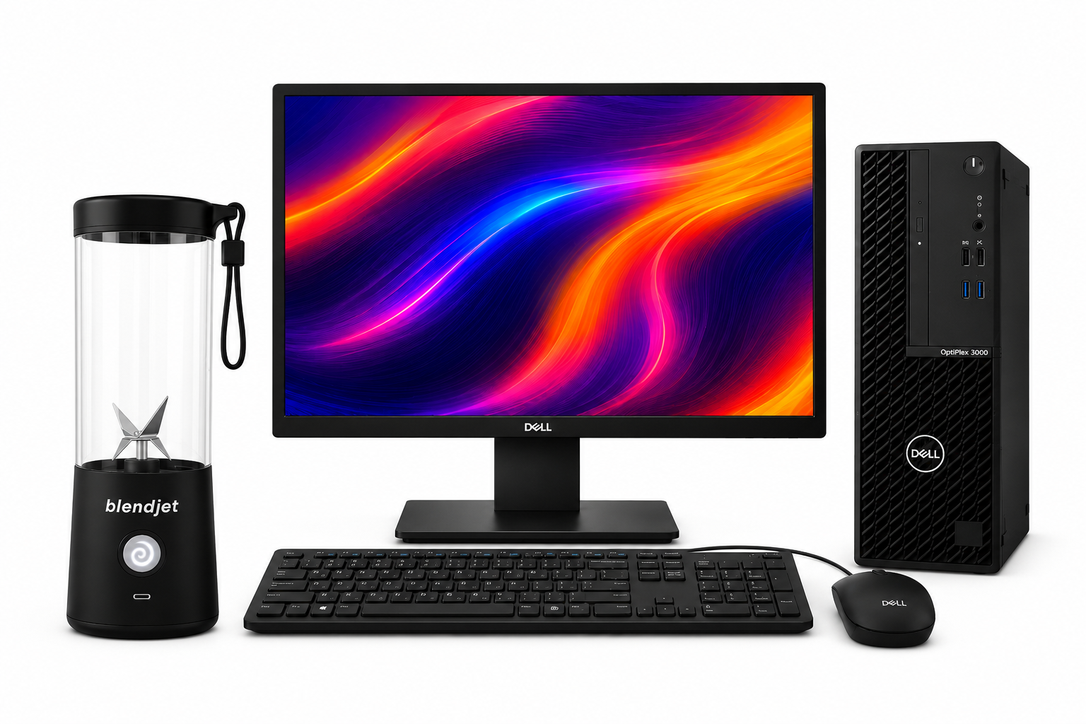 #COMBOMEXICANÍSIMO Computadora De Escritorio Dell Optiplex 3000 8GB RAM y GRATIS Licuadora portátil Blendjet de 475 ml Color Negra