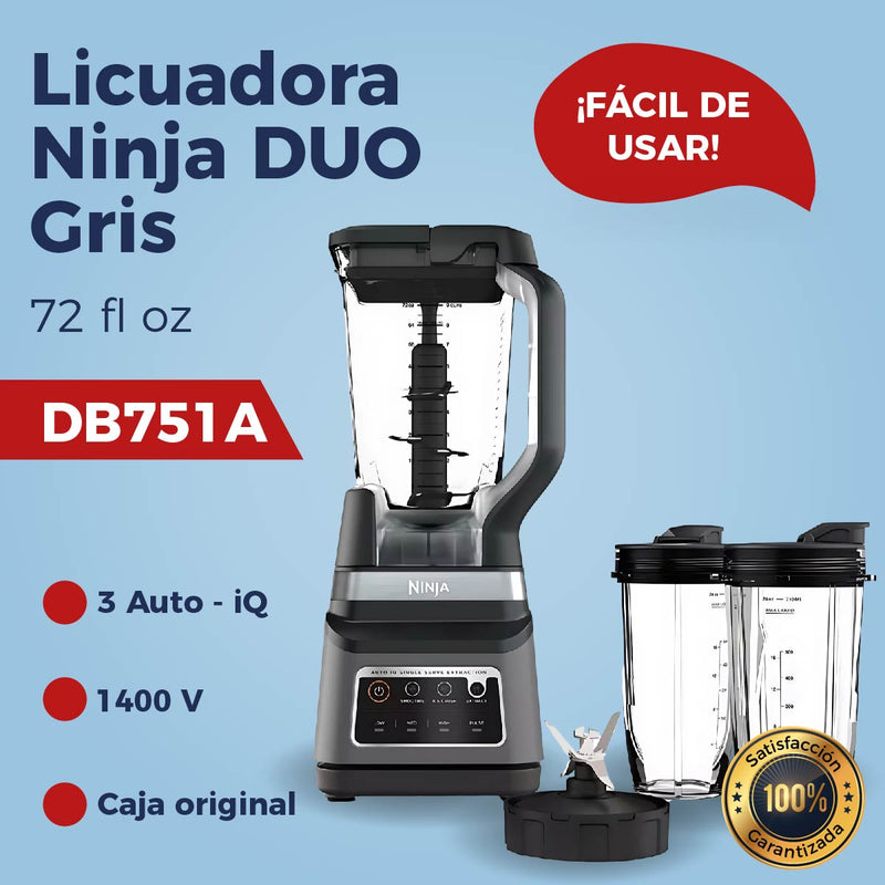 Licuadora Ninja DUO con 3 programas Auto-iQ DB751A