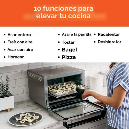 Horno Freidor Tostador Ninja Foodi Dt200 8 En 1 Xl Pro1800w