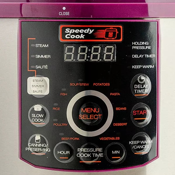 Olla de Presion Speedy Cook Multifuncional 6 en 1 7.7 Litros Violeta