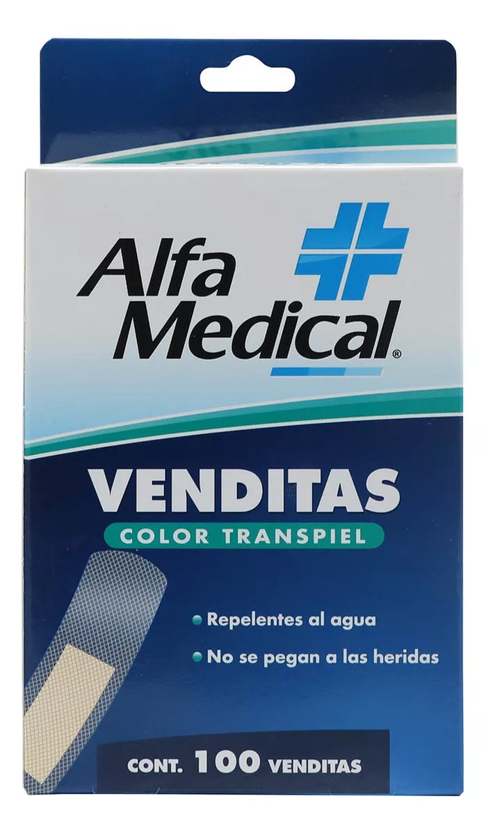 Venditas Color Transpiel 100 Pz Alfa Medical